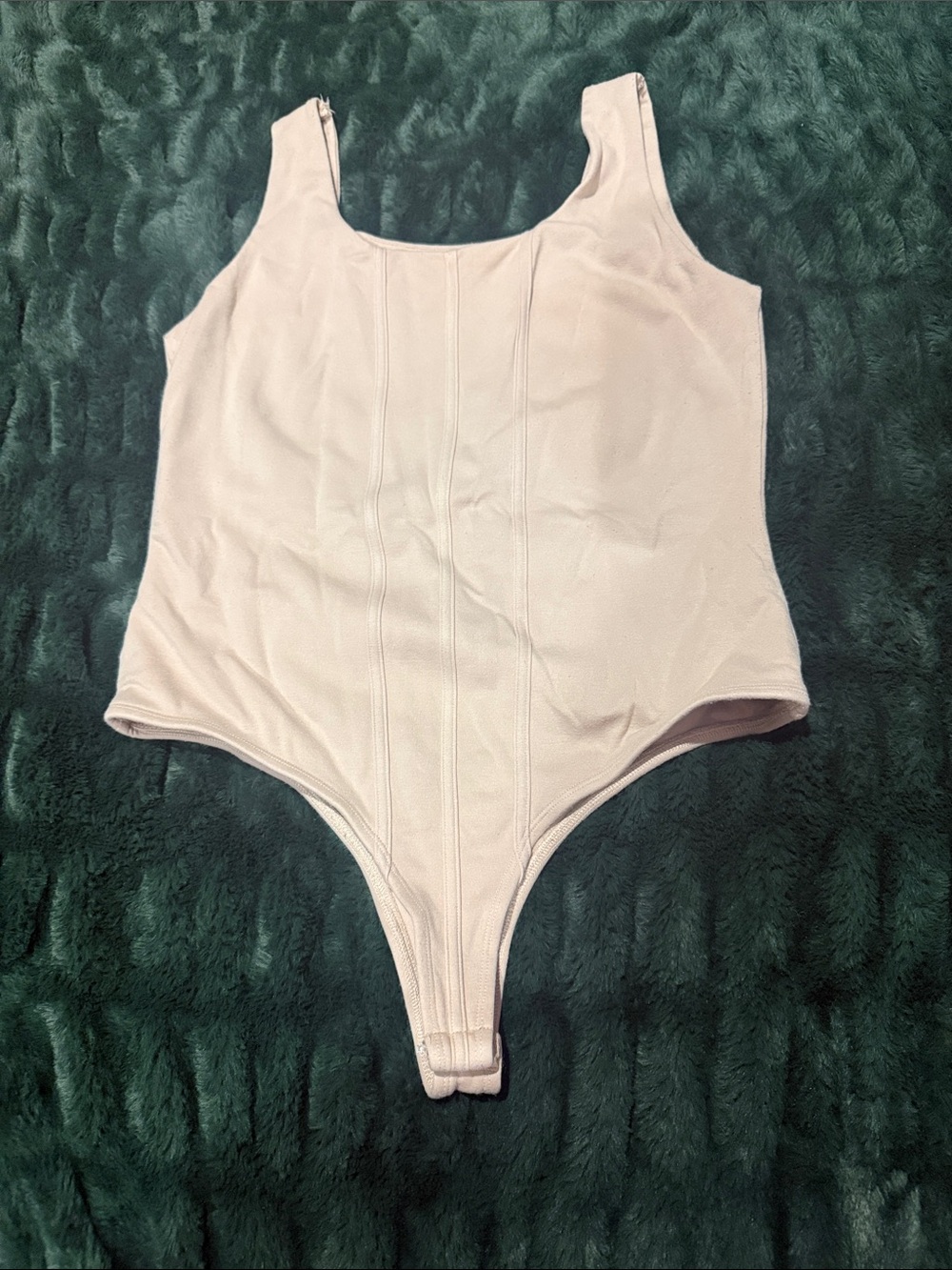 Francesca's Collections Pale Pink Scoop Neck Bodysuit